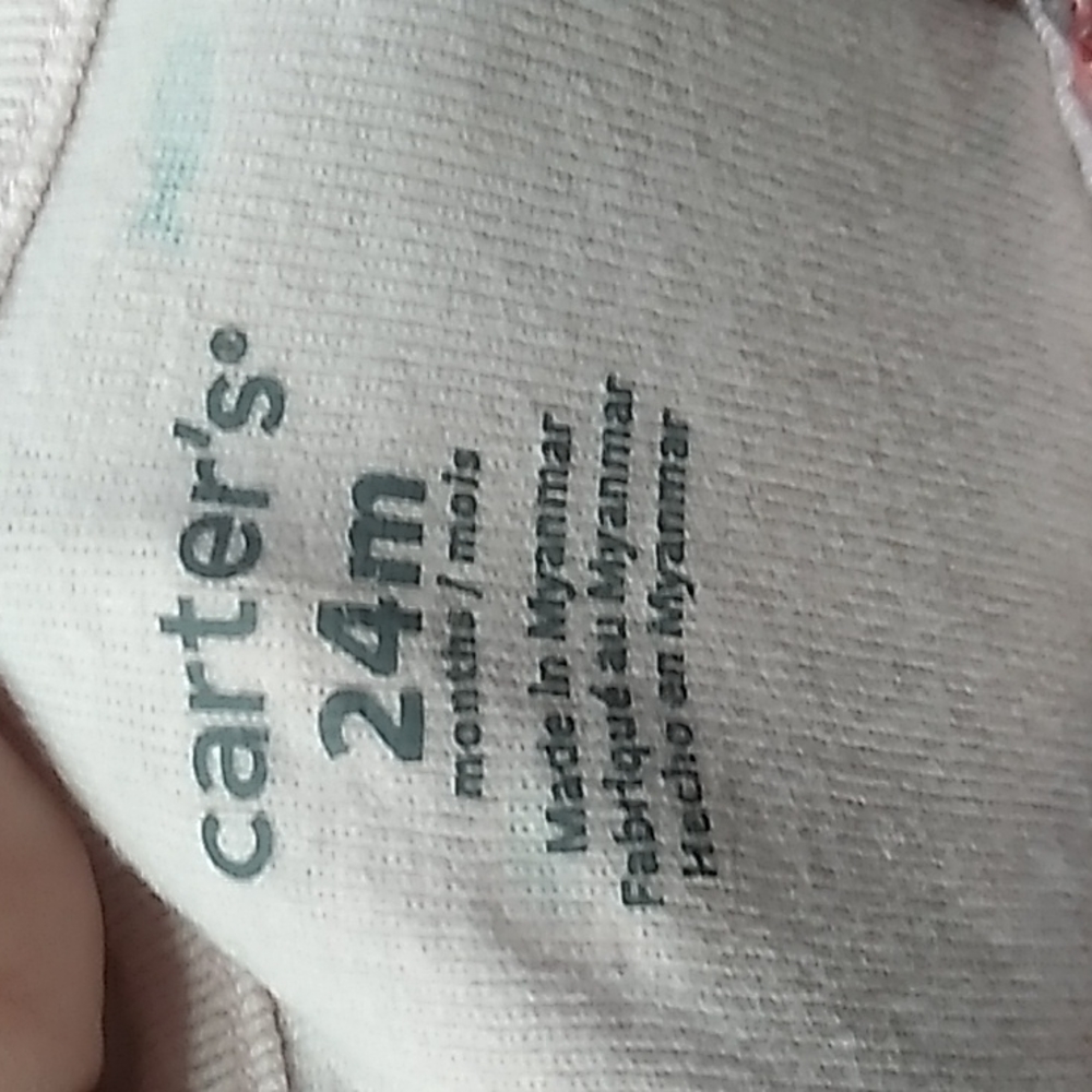 Carter's Onesie Beach themed in pink girls 24 months - Picture 4 of 5
